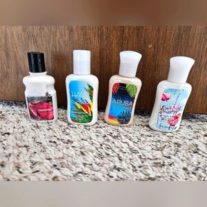 Bath And Body Works Mini Lotion Lot- Midnight Pomegranate, Carried Away, Coconut